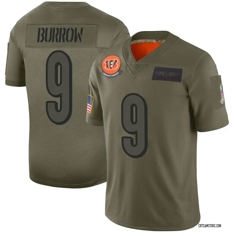 youth orange joe burrow jersey